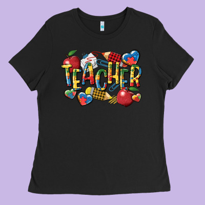 Autism Teacher Ladies Tee Designed By Cowgirlartshop