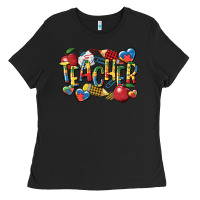 Black autism teacher Ladies Tee - CowGirlArtShop