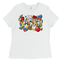 White autism teacher Ladies Tee - CowGirlArtShop