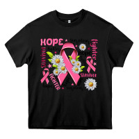 Black Breast Cancer Heavy Core Tee - NancyCooperArtShop