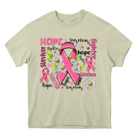 Mossy Breast Cancer Heavy Core Tee - NancyCooperArtShop