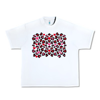 Valentine's Day Leopard And Heart Background Urban Heavy Tee | Teevron