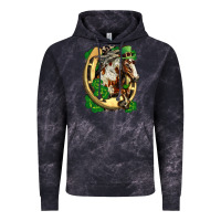 Cloud Black Horse with horseshoe st patricks day Vintage Hoodie - FaDigitalArtStudio