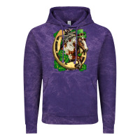Cloud Purple Horse with horseshoe st patricks day Vintage Hoodie - FaDigitalArtStudio