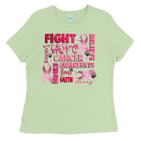 Matcha cancer awareness fight believe hope survive Ladies Tee - CowGirlArtShop