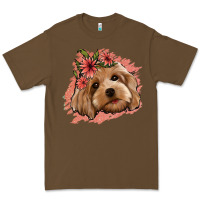 Cacao cockapoo floral pink glitter Premium Tee - Jasminsmagicworld