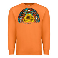 Carrot western sunflowers aztec leopard serape  rainbows Premium Sweatshirt - AdoDesignShop