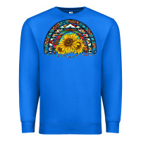 True Royal western sunflowers aztec leopard serape  rainbows Premium Sweatshirt - AdoDesignShop