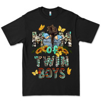 Black mom of twin boys mother's day Premium Tee - CowGirlArtShop