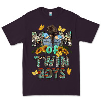 Plum mom of twin boys mother's day Premium Tee - CowGirlArtShop