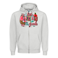 Dove Grey little miss 6 th grade Zipper Hoodie - AdoDesignShop