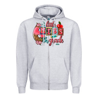 Heather Grey little miss 6 th grade Zipper Hoodie - AdoDesignShop