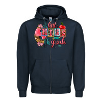 Navy little miss 6 th grade Zipper Hoodie - AdoDesignShop