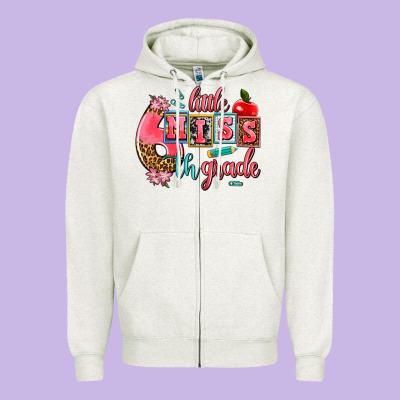 Little Miss 6 Th Grade Zipper Hoodie Designed By Adodesignshop