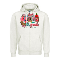 Oatmeal Heather little miss 6 th grade Zipper Hoodie - AdoDesignShop