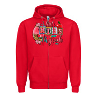 Red little miss 6 th grade Zipper Hoodie - AdoDesignShop