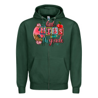 Sports Green little miss 6 th grade Zipper Hoodie - AdoDesignShop