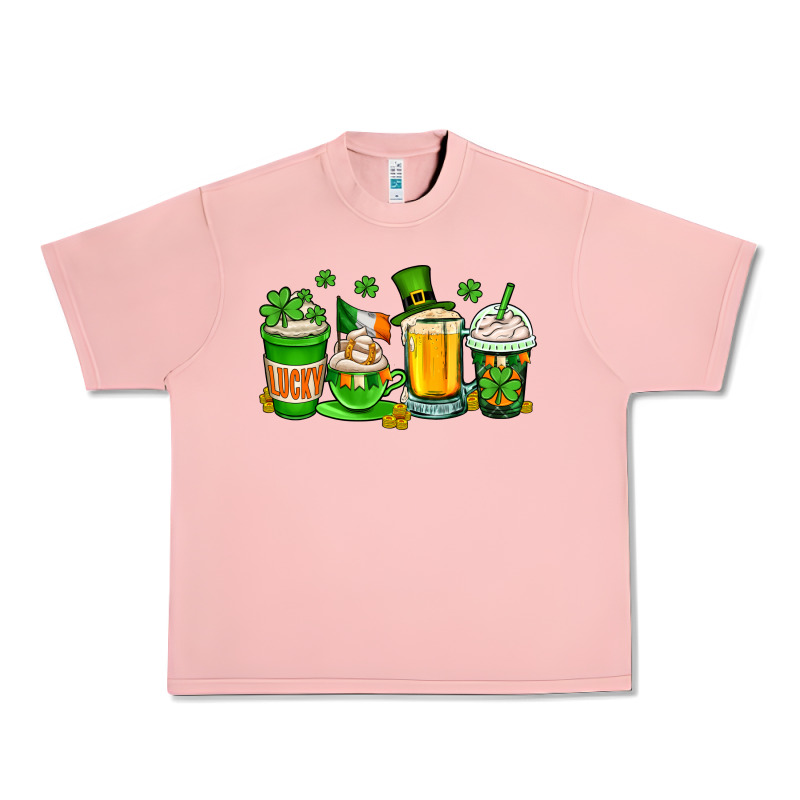 St. Patrick's Day Coffee Cups Urban Heavy Tee by OliviaCreatesArt | Teevron