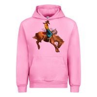 Fuchsia Pink cowboy rodeo Urban Hoodie - JahusDesignShop