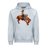 Heather Grey cowboy rodeo Urban Hoodie - JahusDesignShop