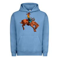 Pigment Pebble Blue cowboy rodeo Urban Hoodie - JahusDesignShop