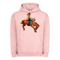 Pigment Salmon cowboy rodeo Urban Hoodie - JahusDesignShop