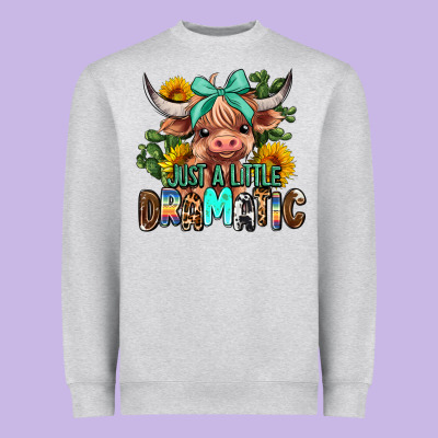 Just A Little Dramatic Heavyweight Sweatshirt Designed By Adodesignshop