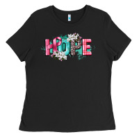 Black hope cancer awareness Ladies Tee - CowGirlArtShop