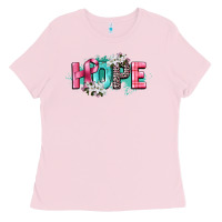Bubblegum Pink hope cancer awareness Ladies Tee - CowGirlArtShop