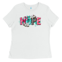 White hope cancer awareness Ladies Tee - CowGirlArtShop