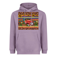 Lavender truck sunflower leopard Heavyweight Hoodie - AdoDesignShop