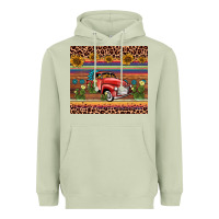 Matcha truck sunflower leopard Heavyweight Hoodie - AdoDesignShop