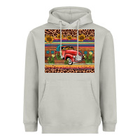 Moon Dust truck sunflower leopard Heavyweight Hoodie - AdoDesignShop