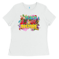 White teach love inspire Ladies Tee - CowGirlArtShop