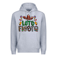 Heather Grey fiesta Premium Hoodie - CowhideDigitalArt