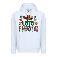 White fiesta Premium Hoodie - CowhideDigitalArt