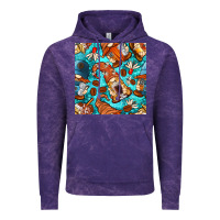 Cloud Purple coffee and barista gnomes with glitter seamless pattern bbs Vintage Hoodie - BundleAndBundleShop