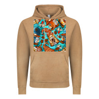 Vintage Camel coffee and barista gnomes with glitter seamless pattern bbs Vintage Hoodie - BundleAndBundleShop