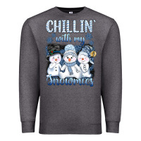 Charcoal Heather chillin  with my sowmies Premium Sweatshirt - AdoDesignShop