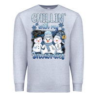 Heather Grey chillin  with my sowmies Premium Sweatshirt - AdoDesignShop