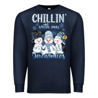 Navy chillin  with my sowmies Premium Sweatshirt - AdoDesignShop