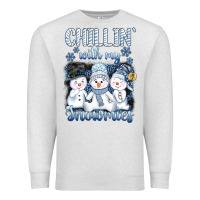 Oatmeal Heather chillin  with my sowmies Premium Sweatshirt - AdoDesignShop