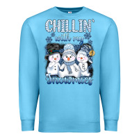 Ocean Blue chillin  with my sowmies Premium Sweatshirt - AdoDesignShop