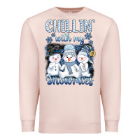 Pale Pink chillin  with my sowmies Premium Sweatshirt - AdoDesignShop