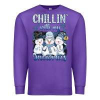 Purple chillin  with my sowmies Premium Sweatshirt - AdoDesignShop