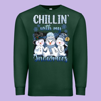 Chillin  With My Sowmies Premium Sweatshirt Designed By Adodesignshop
