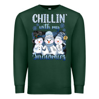 Sports Green chillin  with my sowmies Premium Sweatshirt - AdoDesignShop