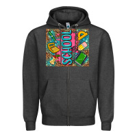 Charcoal Heather teacher  School Zipper Hoodie - AdoDesignShop