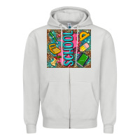 Dove Grey teacher  School Zipper Hoodie - AdoDesignShop