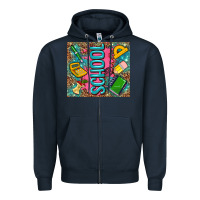 Navy teacher  School Zipper Hoodie - AdoDesignShop